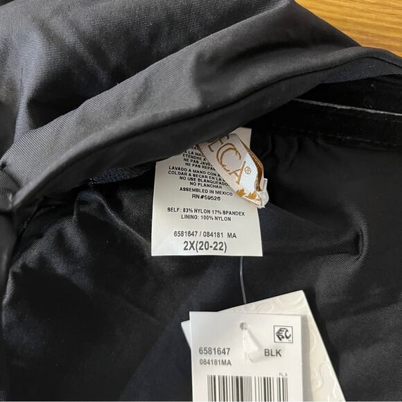 Becca Strappy One Piece swimsuit black - 2X - Picture 11 of 12